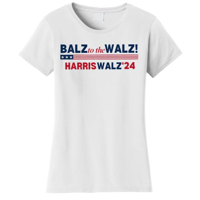 Balz To The Walz Kamala Kamala Tim Walz President 2024 Women's T-Shirt