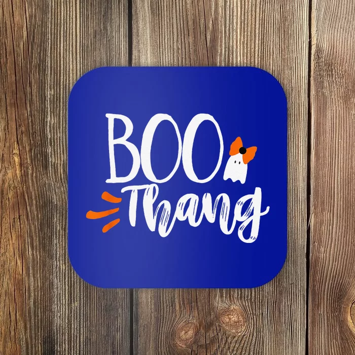 Boo Thang Thing Cute Halloween Ghosts Bow Gift Coaster