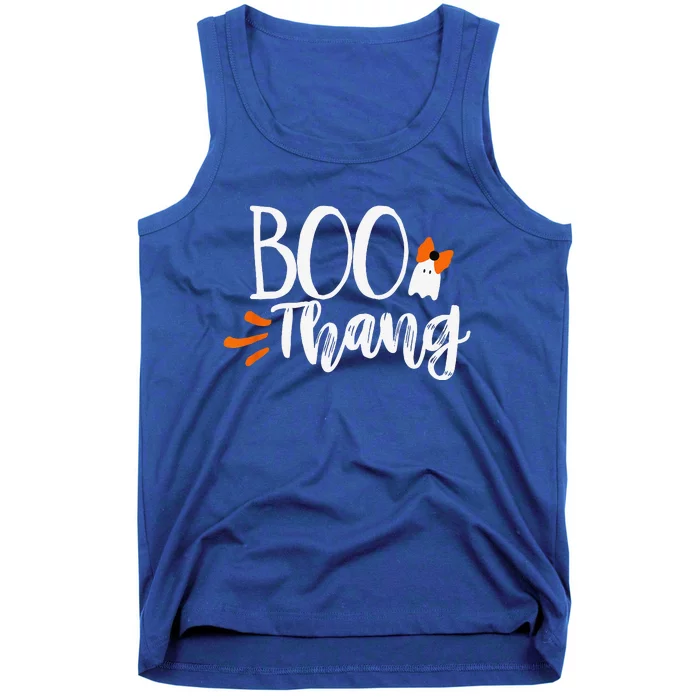 Boo Thang Thing Cute Halloween Ghosts Bow Gift Tank Top