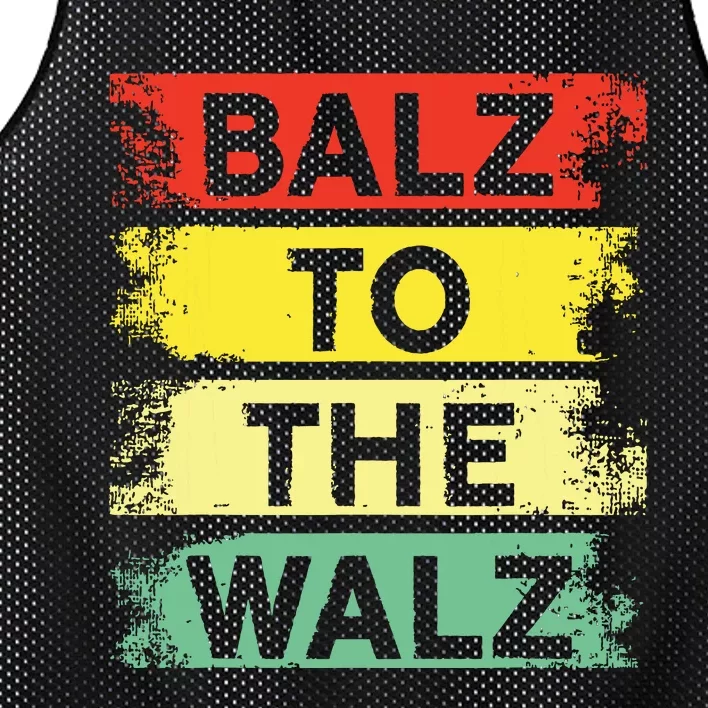 Balz To The Walz Kamala Harris For President Tim Walz 2024 Mesh Reversible Basketball Jersey Tank