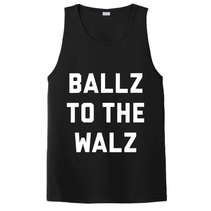 Ballz To The Walz Vote Harris Walz 2024 Funny Political Performance Tank