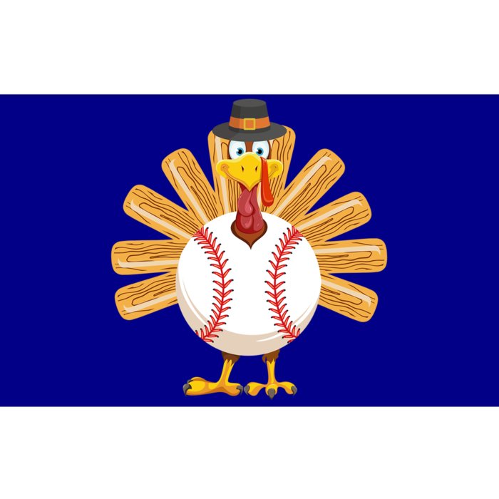 Baseball Turkey Thanksgiving Cool Gift Mom Funny Gift Bumper Sticker