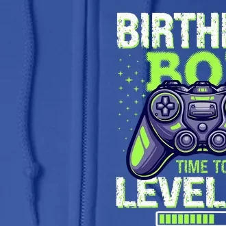 Birthday Time To Level Up Full Zip Hoodie