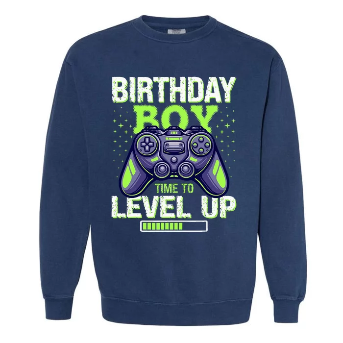 Birthday Time To Level Up Garment-Dyed Sweatshirt