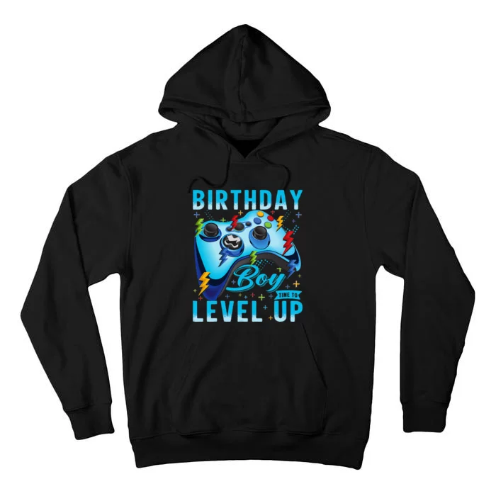 Birthday Time to Level Up Video Game Birthday Gamer Tall Hoodie