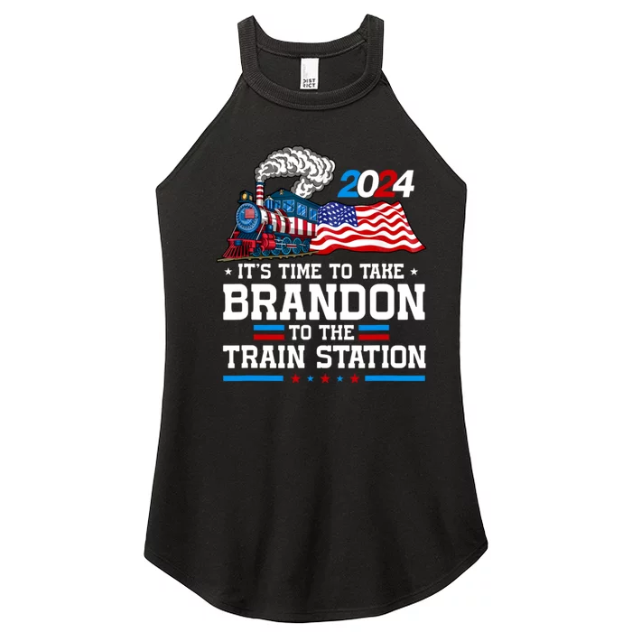 Brandon To Thetrain Station Kinda Day 2024 Women’s Perfect Tri Rocker Tank