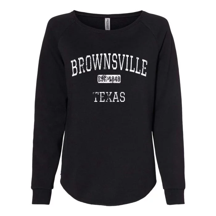 Brownsville Texas TX Vintage Womens California Wash Sweatshirt