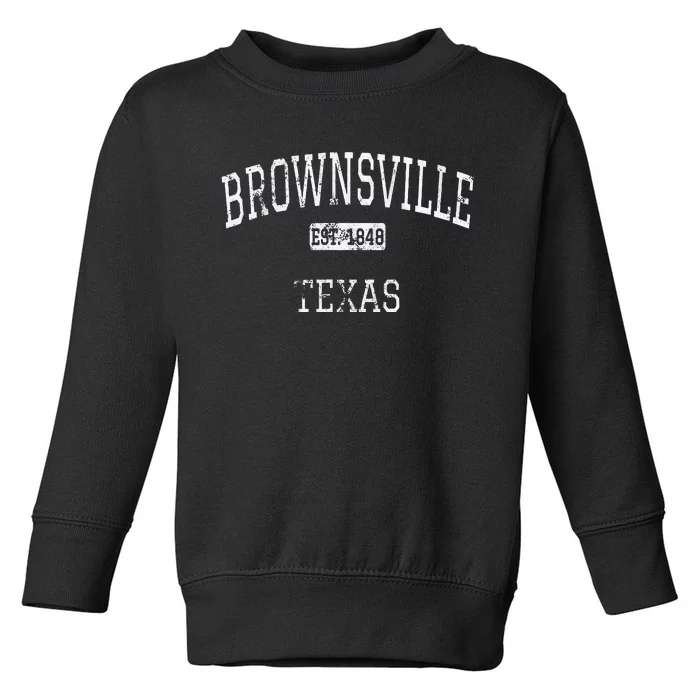 Brownsville Texas TX Vintage Toddler Sweatshirt