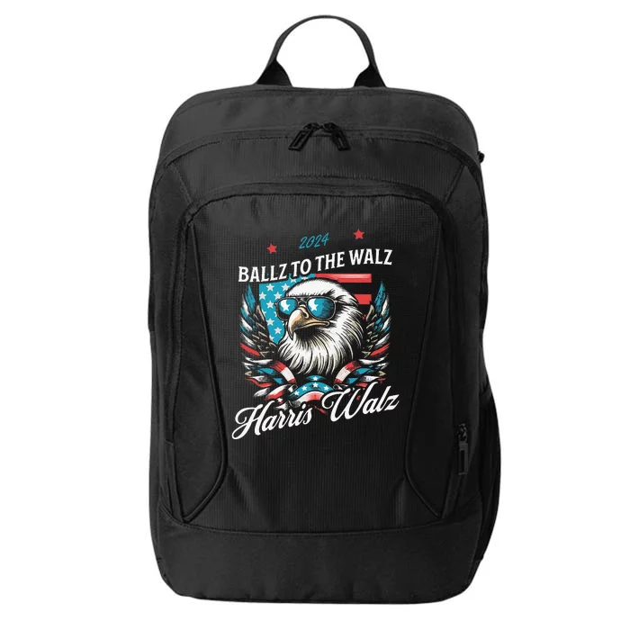 Ballz To The Walz Harris Walz 2024 Sunglasses Eagle Election City Backpack