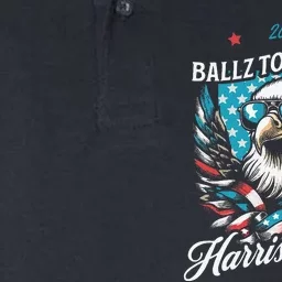 Ballz To The Walz Harris Walz 2024 Sunglasses Eagle Election Softstyle Adult Sport Polo