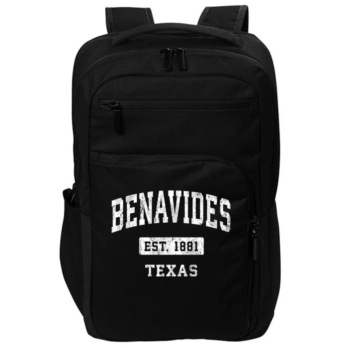 Benavides Texas Tx Vintage Sports Impact Tech Backpack