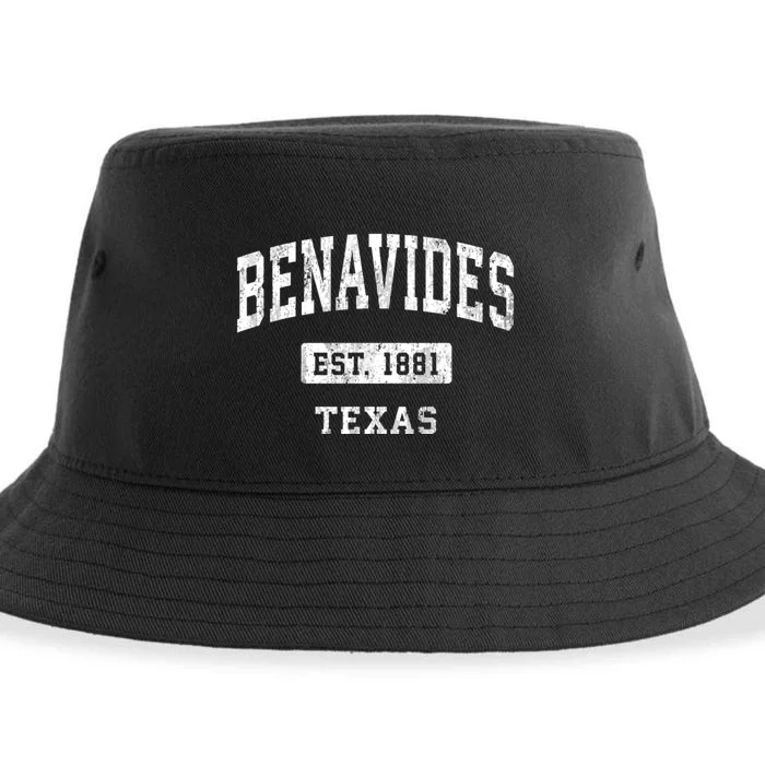 Benavides Texas Tx Vintage Sports Sustainable Bucket Hat