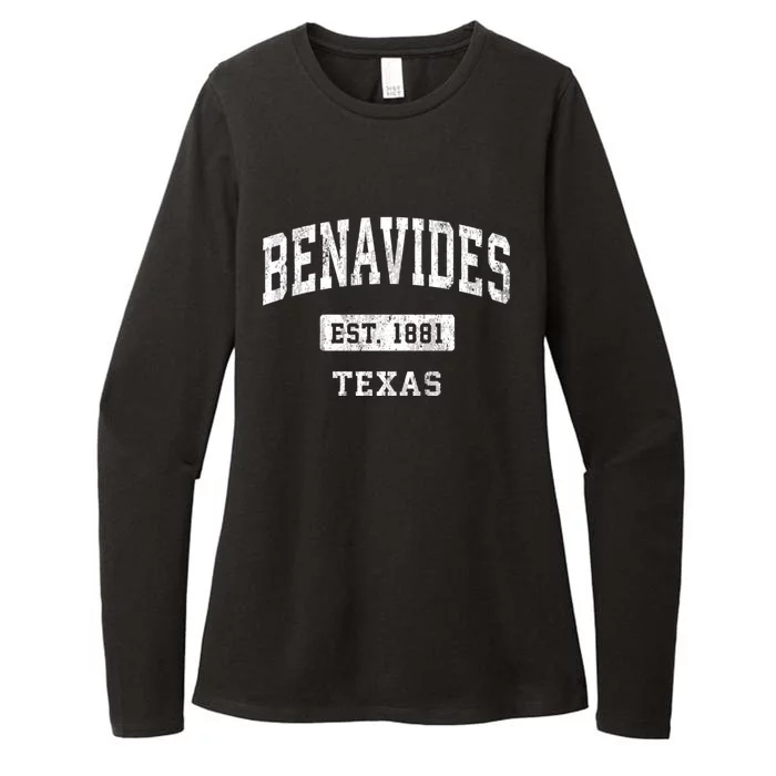 Benavides Texas Tx Vintage Sports Womens CVC Long Sleeve Shirt