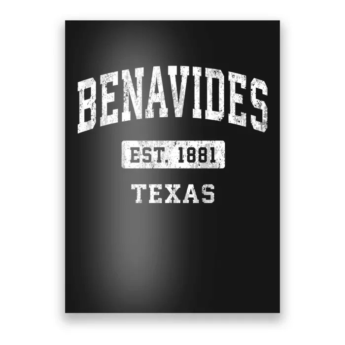 Benavides Texas Tx Vintage Sports Poster