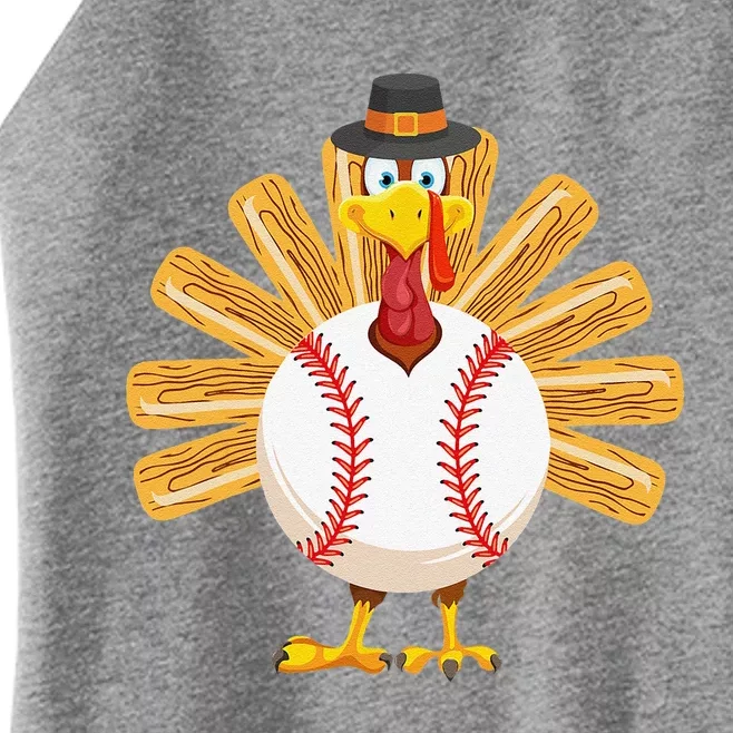 Baseball Turkey Thanksgiving Fors Mom Women’s Perfect Tri Rocker Tank