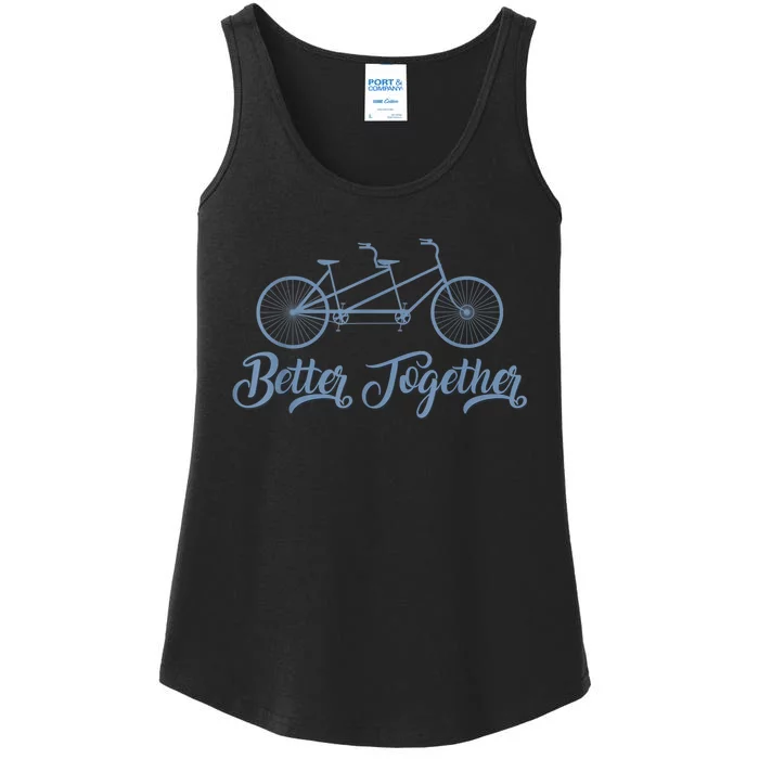 Better Together Tandem Bicycle Cyclist Bike Cycling Ladies Essential Tank