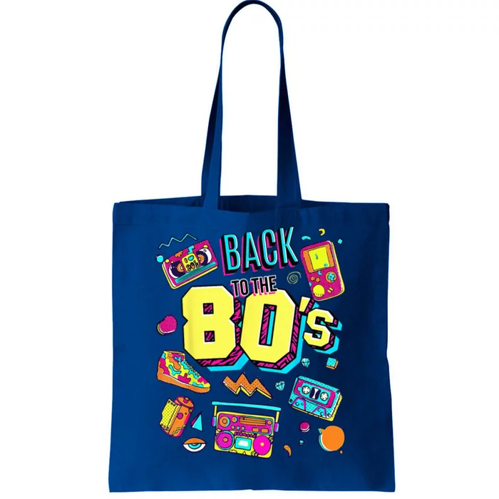 Back To The 80s Costume Party Retro Tote Bag