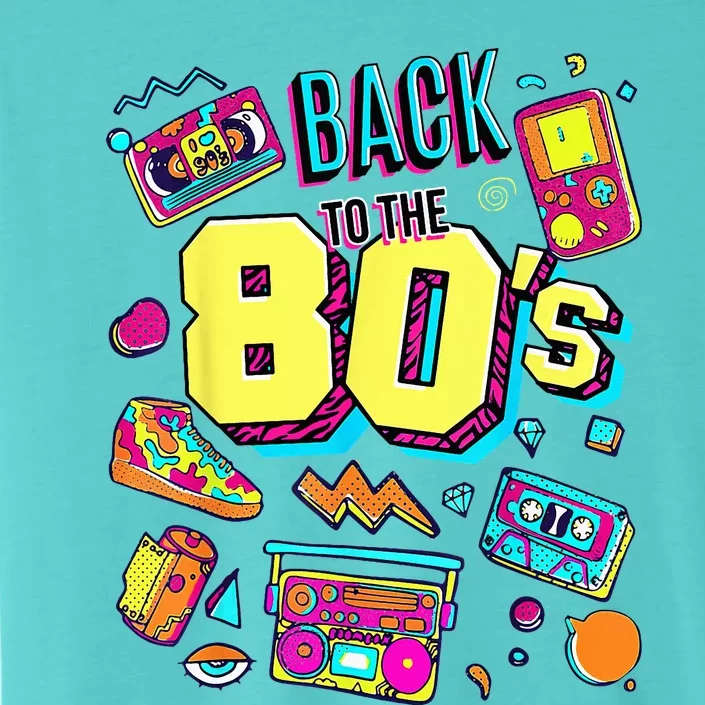 Back To The 80s Costume Party Retro ChromaSoft Performance T-Shirt