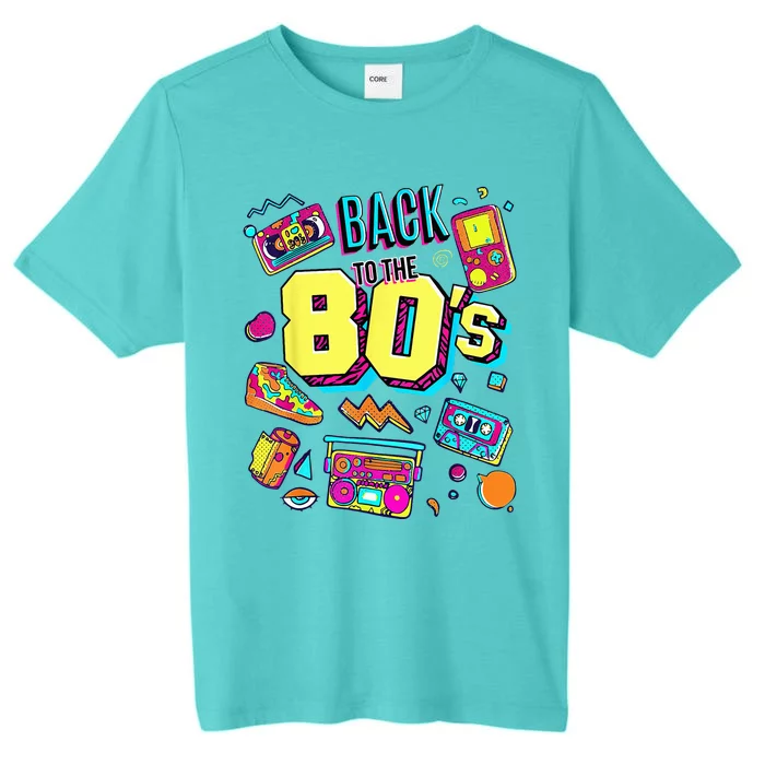 Back To The 80s Costume Party Retro ChromaSoft Performance T-Shirt