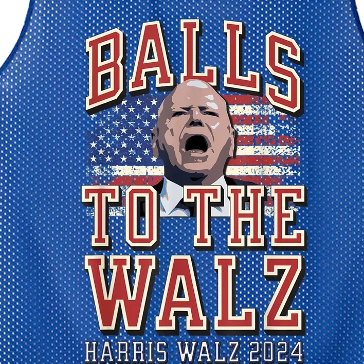 Balls To The Walz Tim Walz For Vp Walz And Harris Vote 47 Mesh Reversible Basketball Jersey Tank