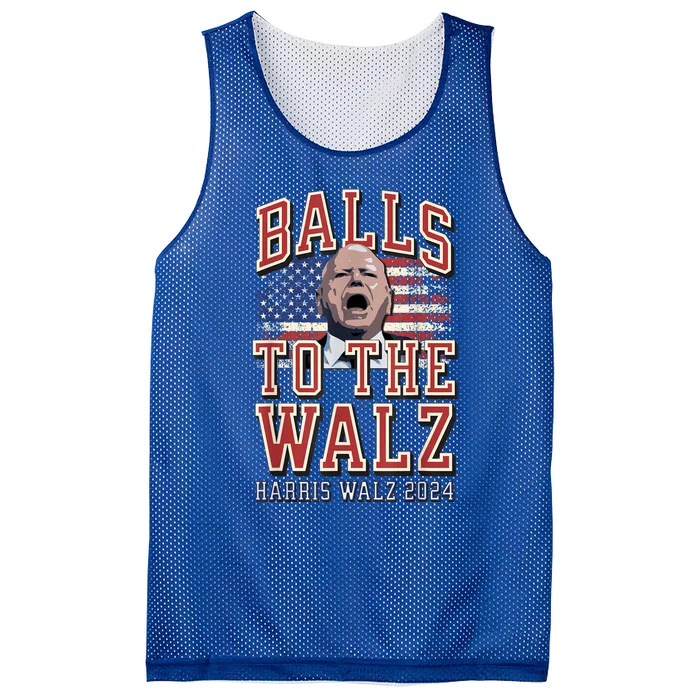 Balls To The Walz Tim Walz For Vp Walz And Harris Vote 47 Mesh Reversible Basketball Jersey Tank