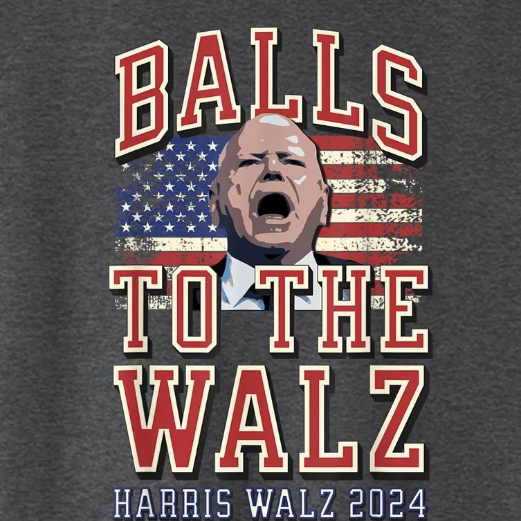 Balls To The Walz Tim Walz For Vp Walz And Harris Vote 47 Women's Crop Top Tee