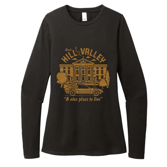 Back To The Future Visit Hill Valley A Nice Place To Live Womens CVC Long Sleeve Shirt