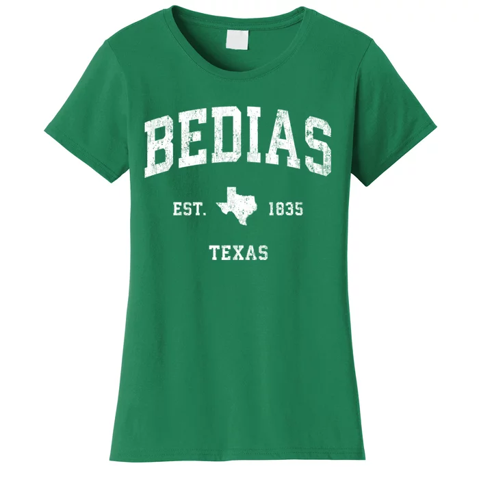 Bedias Texas Tx Vintage Athletic Sports Women's T-Shirt