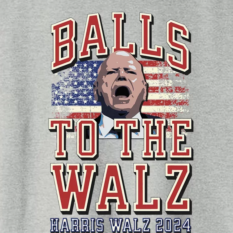 Balls To The Walz Tim Walz For Vp Walz And Harris Vote 47 Women's Crop Top Tee