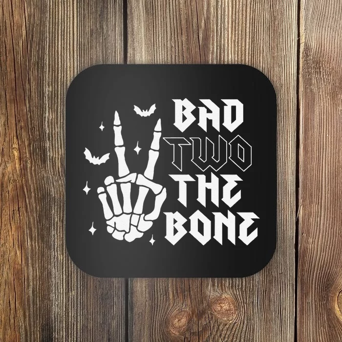 Bad Two The Bone Birthday 2nd 2 Years Old Birthday Boy Girl Gift Coaster