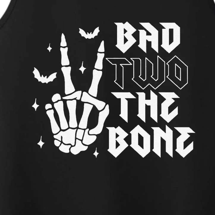 Bad Two The Bone Birthday 2nd 2 Years Old Birthday Boy Girl Gift Performance Tank