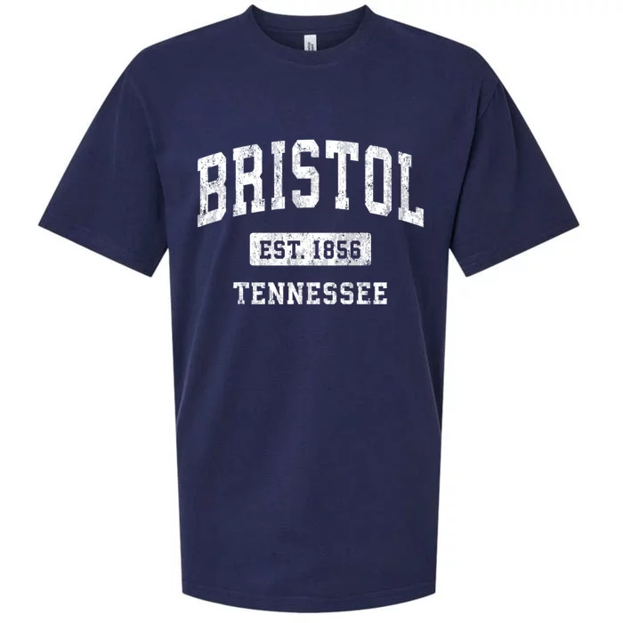 Bristol Tennessee Tn Vintage Athletic Sports Sueded Cloud Jersey T-Shirt