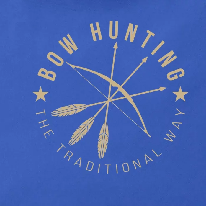 Bowhunting The Traditional Way Bow Arrows Archery Gift Zip Tote Bag