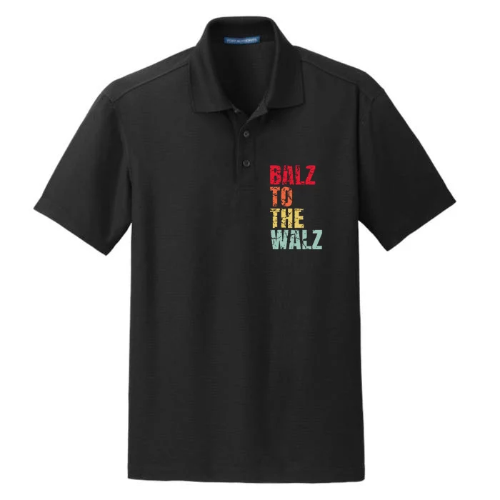 Balz To The Walz Harris Walz 2024 Dry Zone Grid Performance Polo