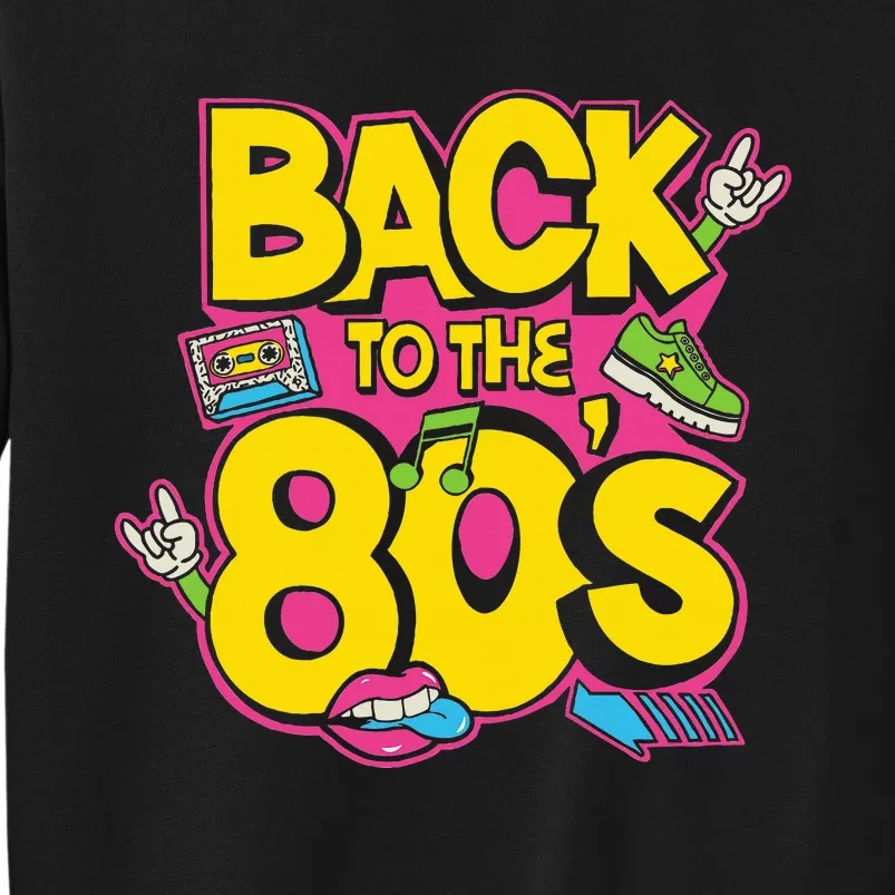 Back To The 80s Music Retro Cassette Tape Mixtape Tall Sweatshirt