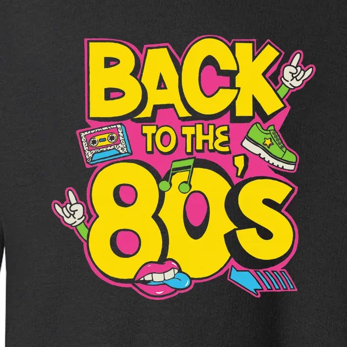 Back To The 80s Music Retro Cassette Tape Mixtape Toddler Sweatshirt