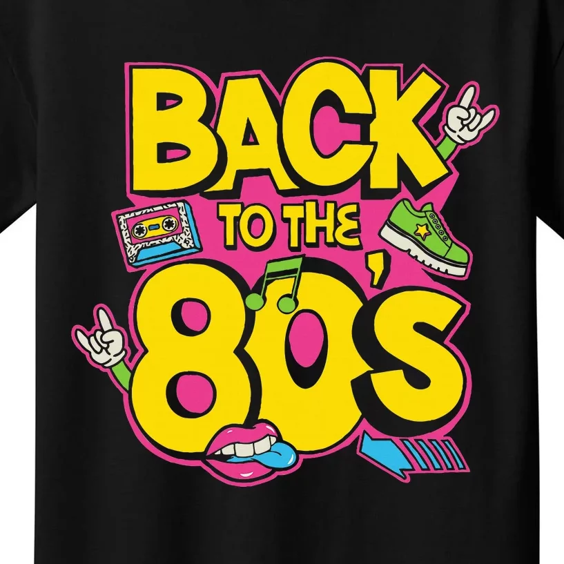 Back To The 80s Music Retro Cassette Tape Mixtape Kids T-Shirt