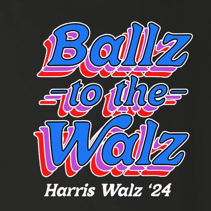 Ballz To The Walz Harris Walz 2024 Gift Toddler Long Sleeve Shirt