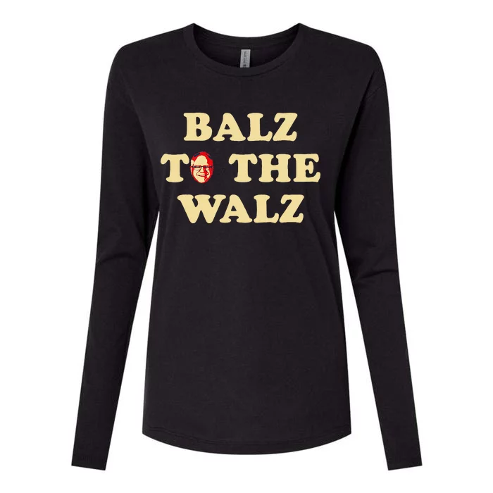 Balz To The Walz Harris Walz 47 President 24 Election Funny Gift Womens Cotton Relaxed Long Sleeve T-Shirt