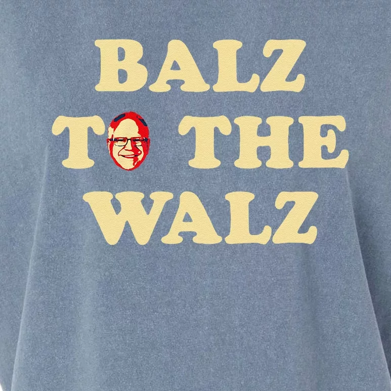 Balz To The Walz Harris Walz 47 President 24 Election Funny Gift Garment-Dyed Women's Muscle Tee