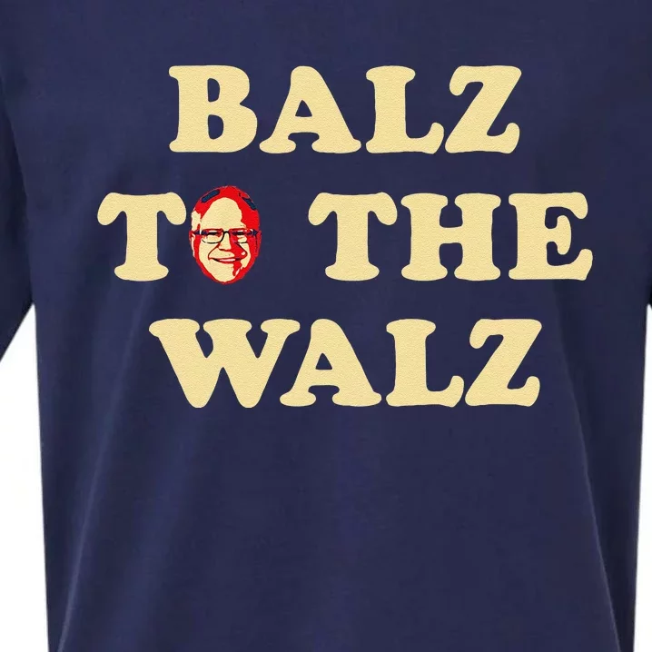 Balz To The Walz Harris Walz 47 President 24 Election Funny Gift Sueded Cloud Jersey T-Shirt