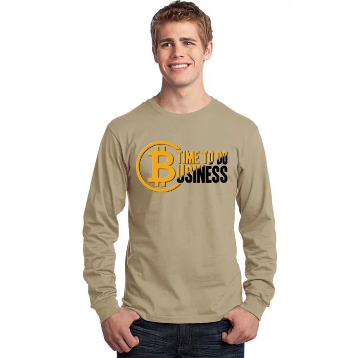 Bitcoin Time To Do Business Tall Long Sleeve T-Shirt