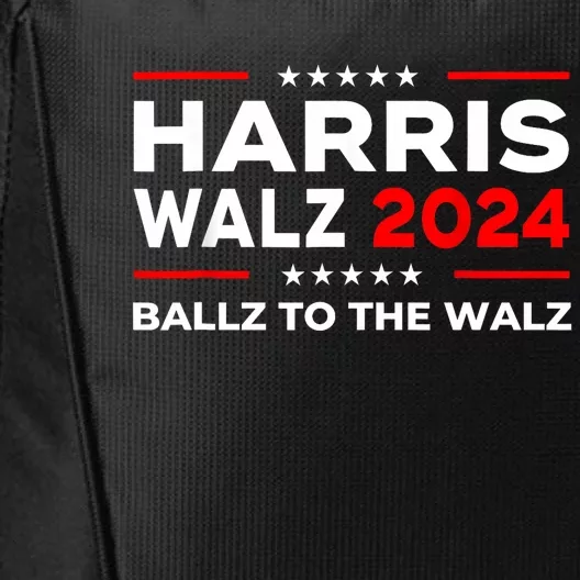 Ballz To The Walz Harris Walz 2024 Election City Backpack