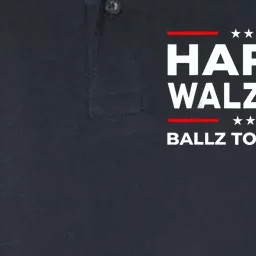 Ballz To The Walz Harris Walz 2024 Election Softstyle Adult Sport Polo