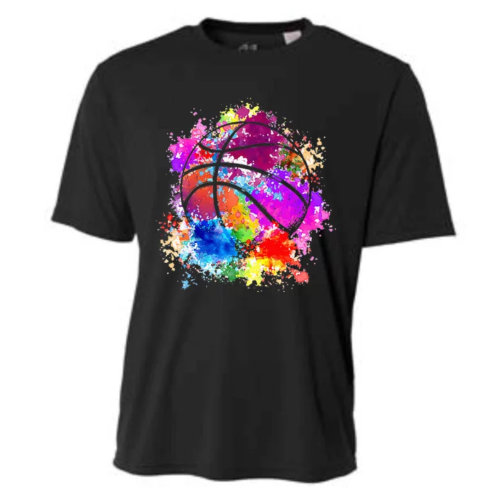 Basketball Teenagers Teens Women Baller Dunking Cooling Performance Crew T-Shirt