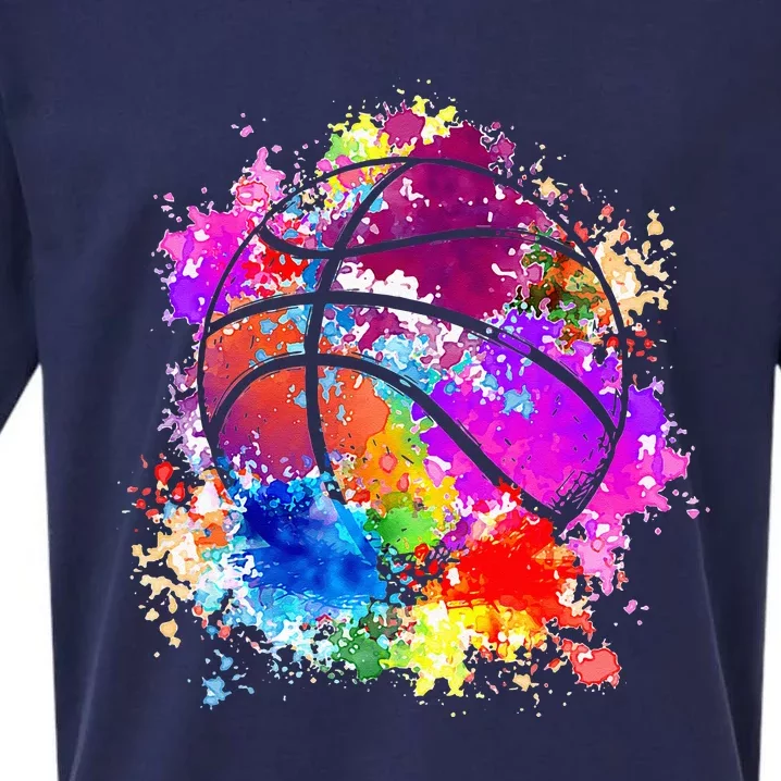 Basketball Teenagers Teens Women Baller Dunking Sueded Cloud Jersey T-Shirt