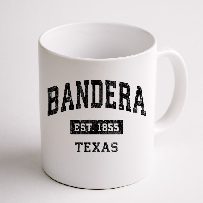 Bandera Texas Tx Vintage Sports Established Front & Back Coffee Mug