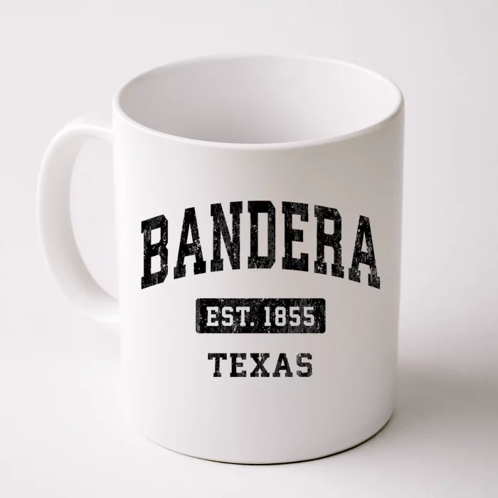 Bandera Texas Tx Vintage Sports Established Front & Back Coffee Mug