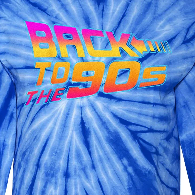 Back To The 90s Costume Retro Fancy Dress Halloween Party Tie-Dye Long Sleeve Shirt