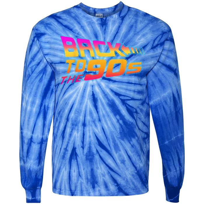 Back To The 90s Costume Retro Fancy Dress Halloween Party Tie-Dye Long Sleeve Shirt